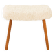 Danish mid century footstool in sheepskin, 1960s