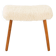 Danish mid century footstool in sheepskin, 1960s