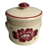 Digoin Sarreguemines model "Marguerite" hand-painted box 50s