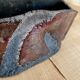 Raku vase signed free form