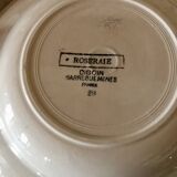 "Roseraie" soup plates from Digoin and Sarreguemines