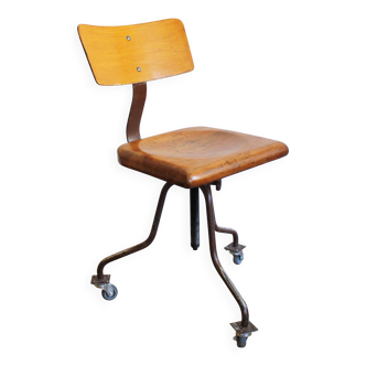 1960's Industrial Swivel Chair