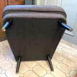 Fauteuil à grand dossier en tissu