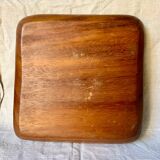 Large vintage wooden tray 6 compartments