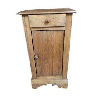 Bedside table bedside solid wood retro drawer door dp 072290