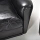 Pair of leather club chairs