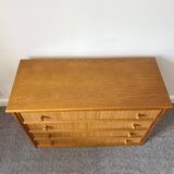 Vintage rattan chest of drawers