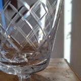 Service of 8 chiseled crystal glasses