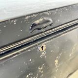 Vintage Black Metal Document Box