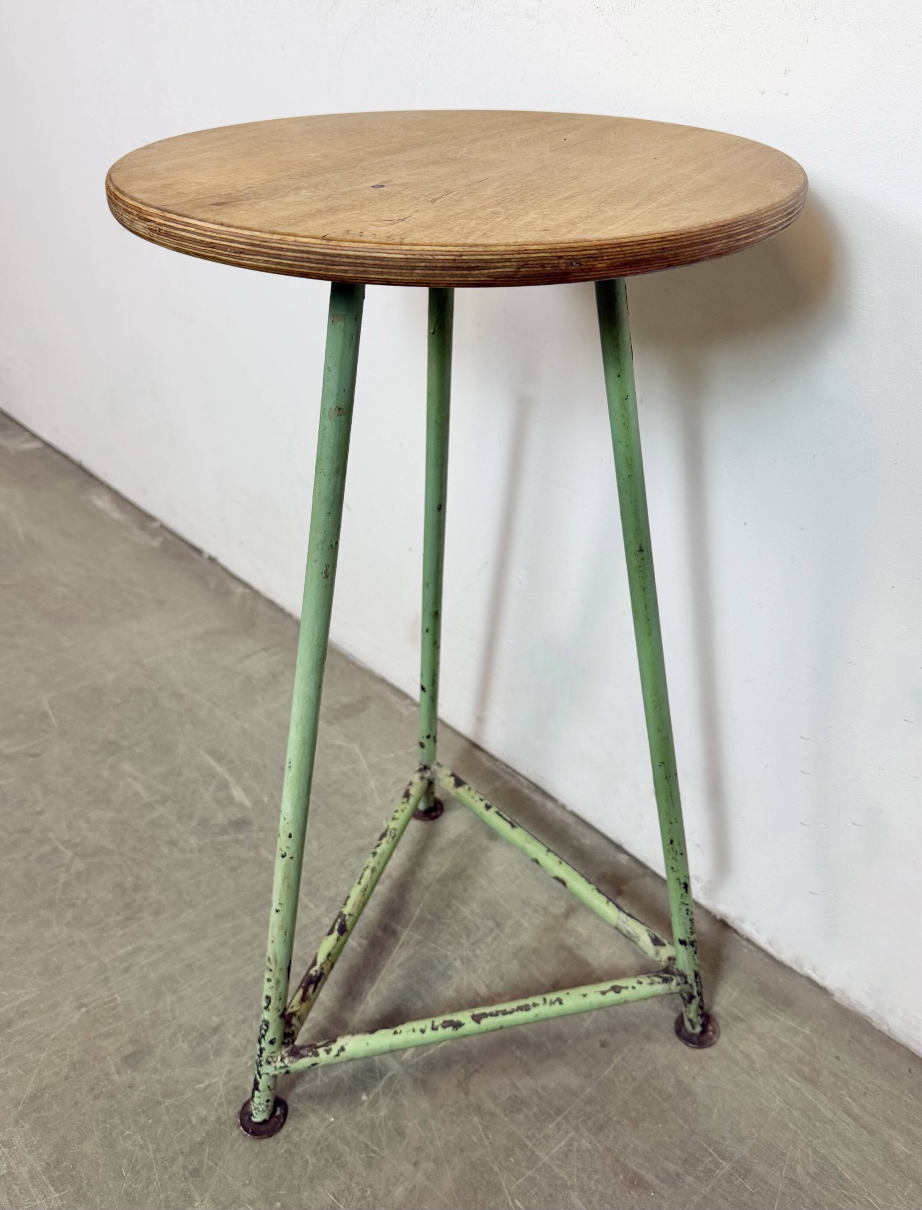 Green Industrial Workshop Stool, 1960s
