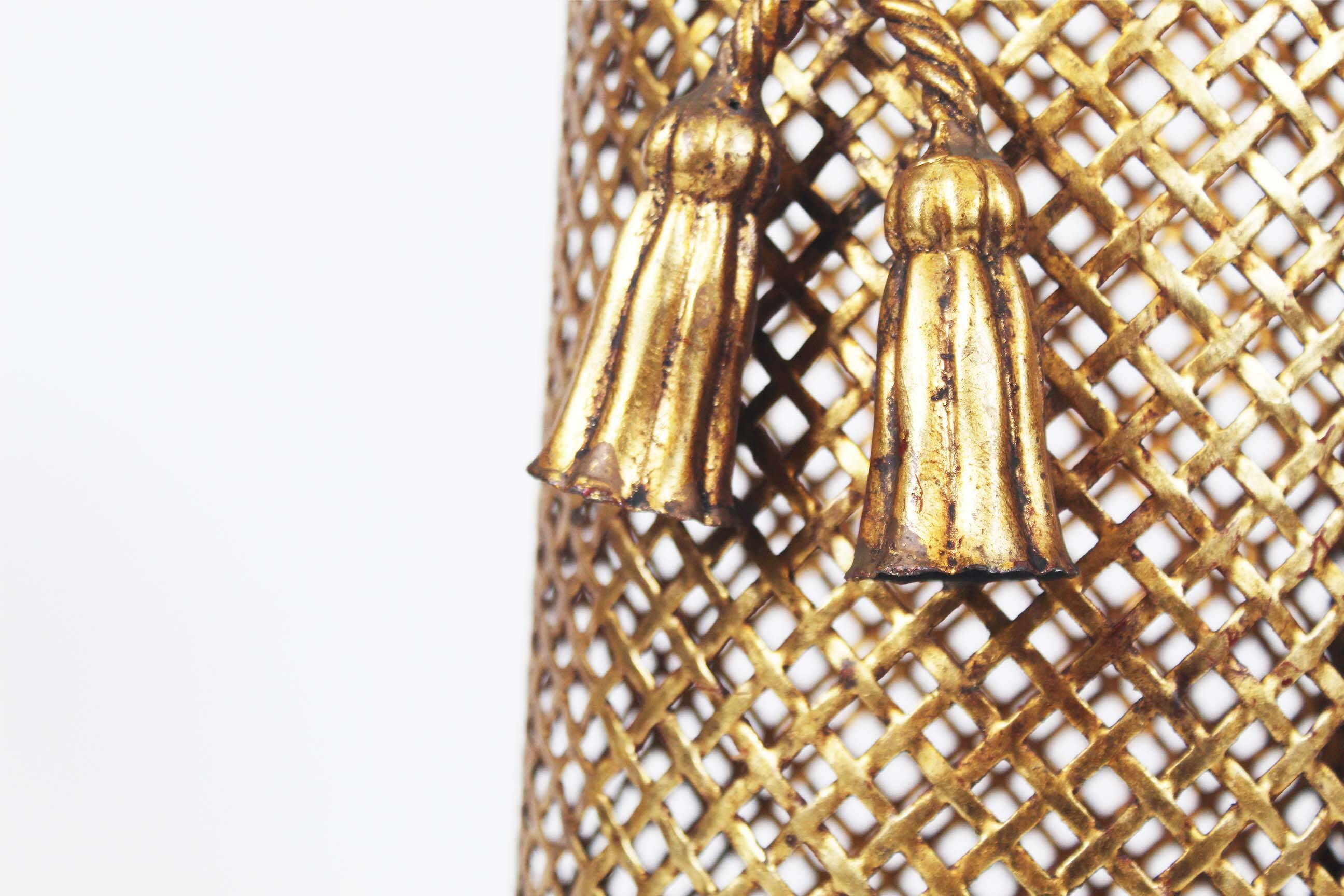 Tall Gilt Tassel Umbrella Stand by Li Puma Firenze