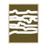 Framed abstract giclee art print 50x70cm
