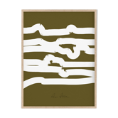 Impression d’art giclée abstraite encadrée 50x70cm