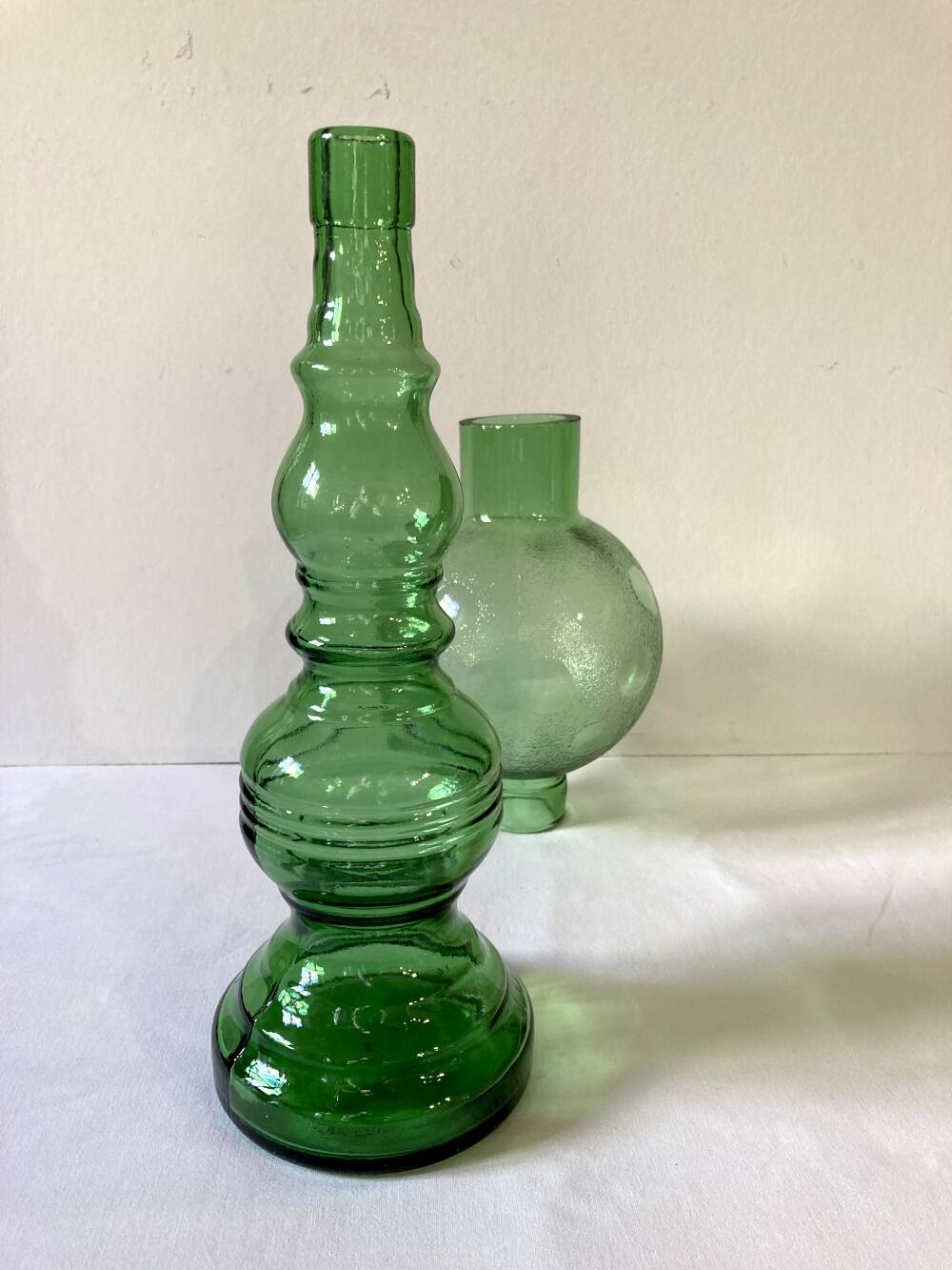 Cevin lamp in green glass