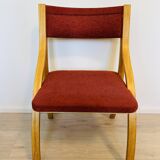 Vintage Dining Chairs by Ludvík Volák for Dřevopodnik Holešov, 1960’s, Set of 2