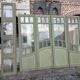 4 Art Nouveau partition doors + transom