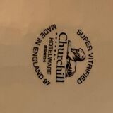 Set of 12 Churchill white dinner plates