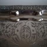 Silver metal tray