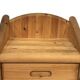 Vintage set of two pine wood bedside tables