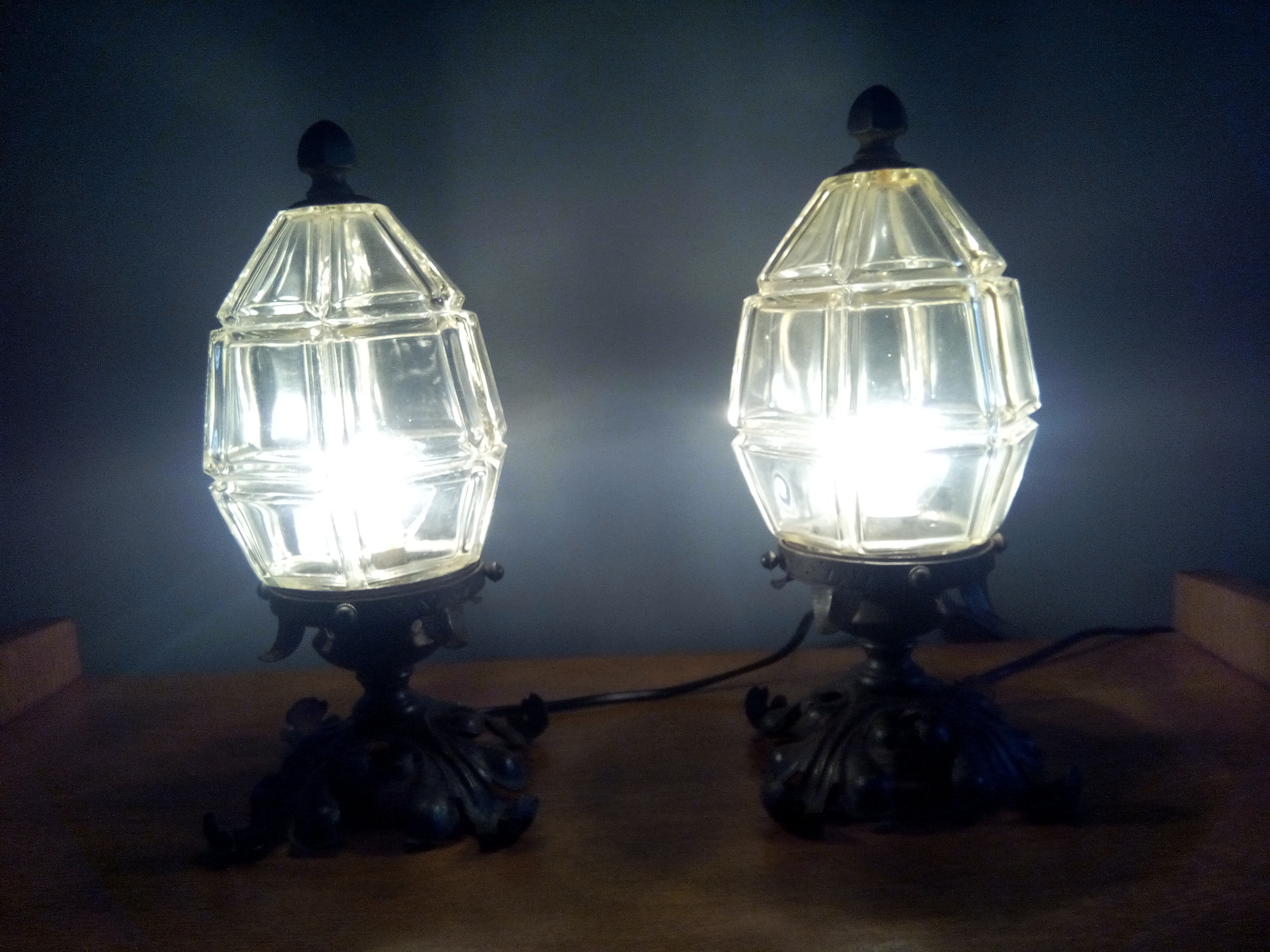 Paire de lampes à poser Art nouveau