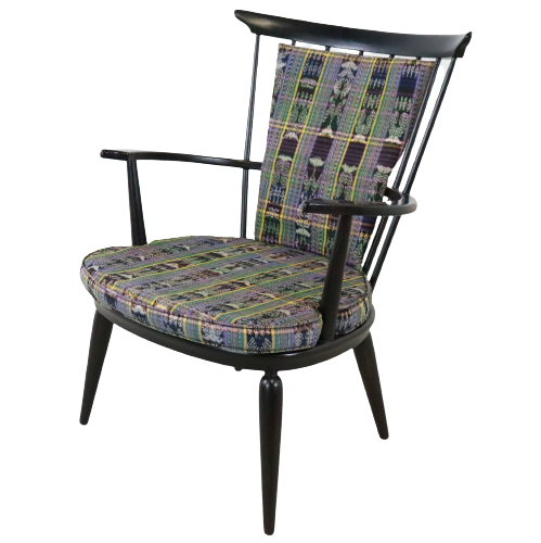 Black bar chair with cushion 'Delmenhorst' Black bar chair with cushion 'Delmenhorst' Black sp