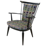 Black bar chair with cushion 'Delmenhorst' Black bar chair with cushion 'Delmenhorst' Black sp