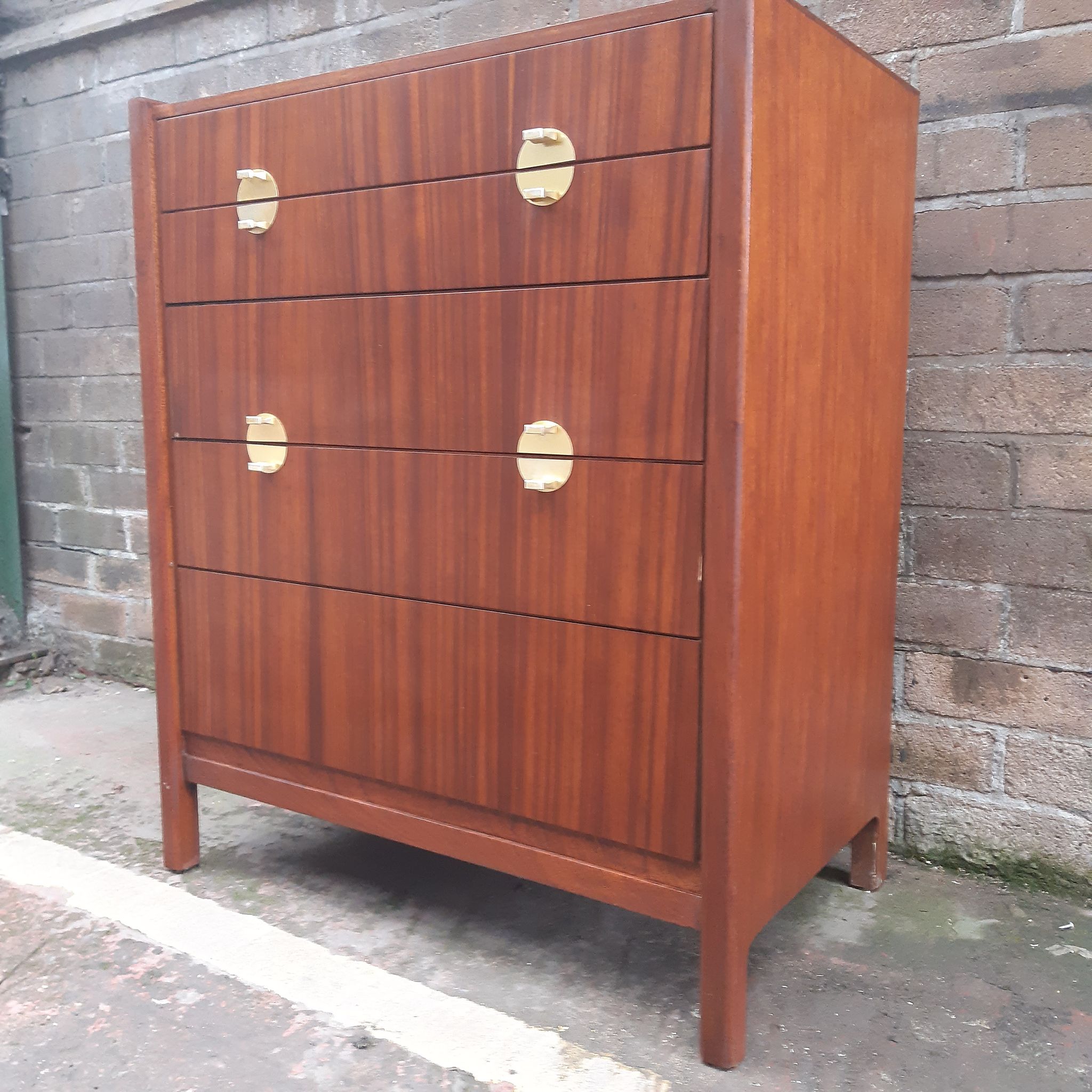 Mid century chest of drawers retro vintage furniture