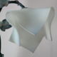 Table lamp in metal and frosted glass by Jean-Pierre Ryckaert, collection "Louisiane" 60's