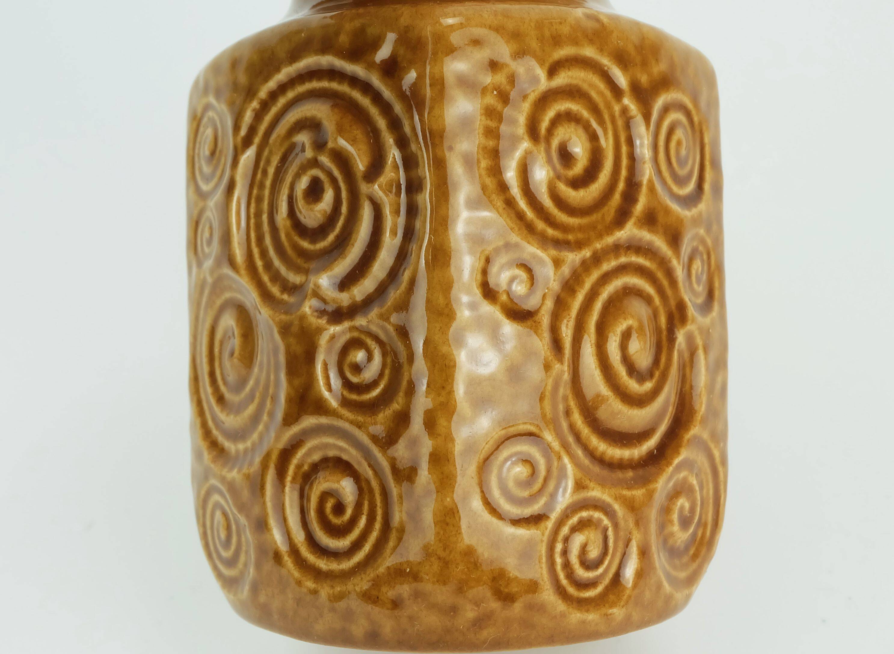 scheurich mid century VASE 1960s decor jura ochre glaze model 282-16