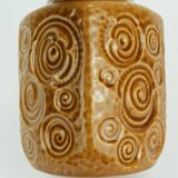 scheurich mid century VASE 1960s decor jura ochre glaze model 282-16