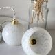 Clichy white glass cascade pendant light