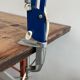 Vintage, architect lamp, articulated lamp, Twist brand, Model T1, 1970s, blue, décor