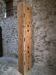 Antique French workshop cabinet in pine with compartments.