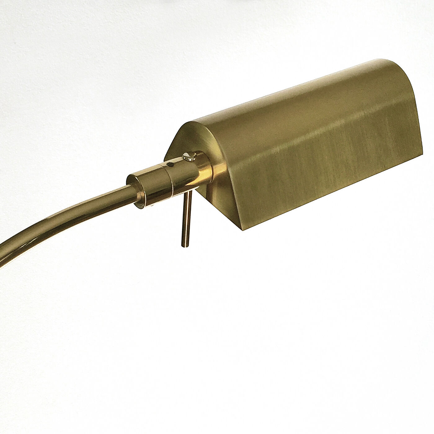 E-reader floor lamp in brass and gold metal 1970