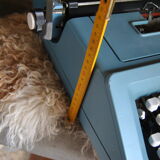 Blue typewriter Ollivetti Studiu 46 years 70