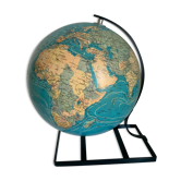 Vintage globe 1971 terrestrial Taride glass - 29 cm