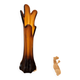 Organic blown glass vase