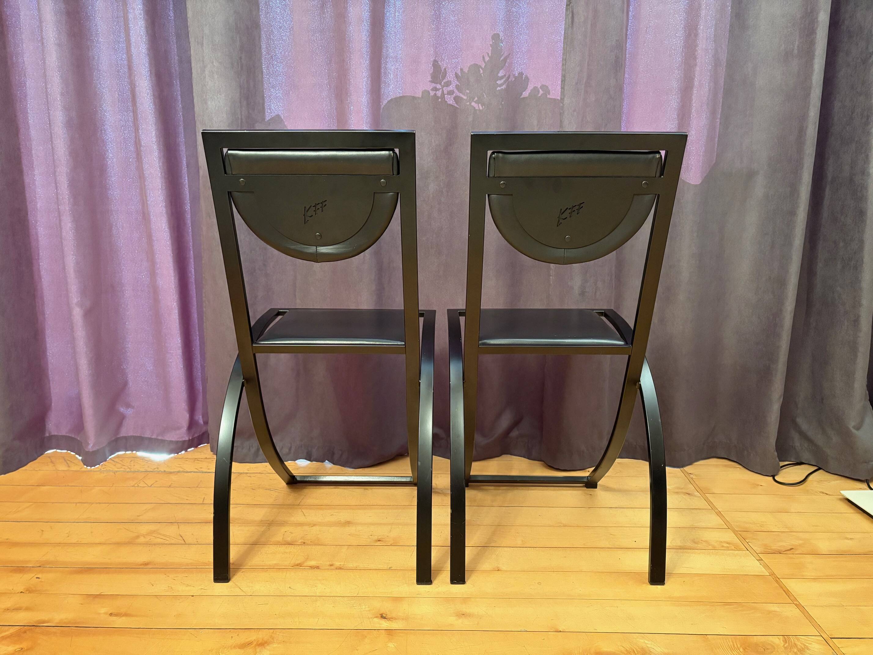 Pair of Sinus chairs designed by Karl Friedrich Förster, KFF, Germany, 1980