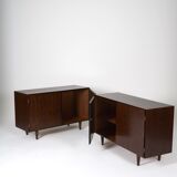 Pair of Scandinavian rosewood sideboards Omann Jun 1960s