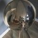Glory industrial clamp lamp, chrome reflector shade, Germany, 1950s