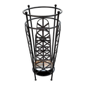 Late Art Deco painted iron umbrella stand