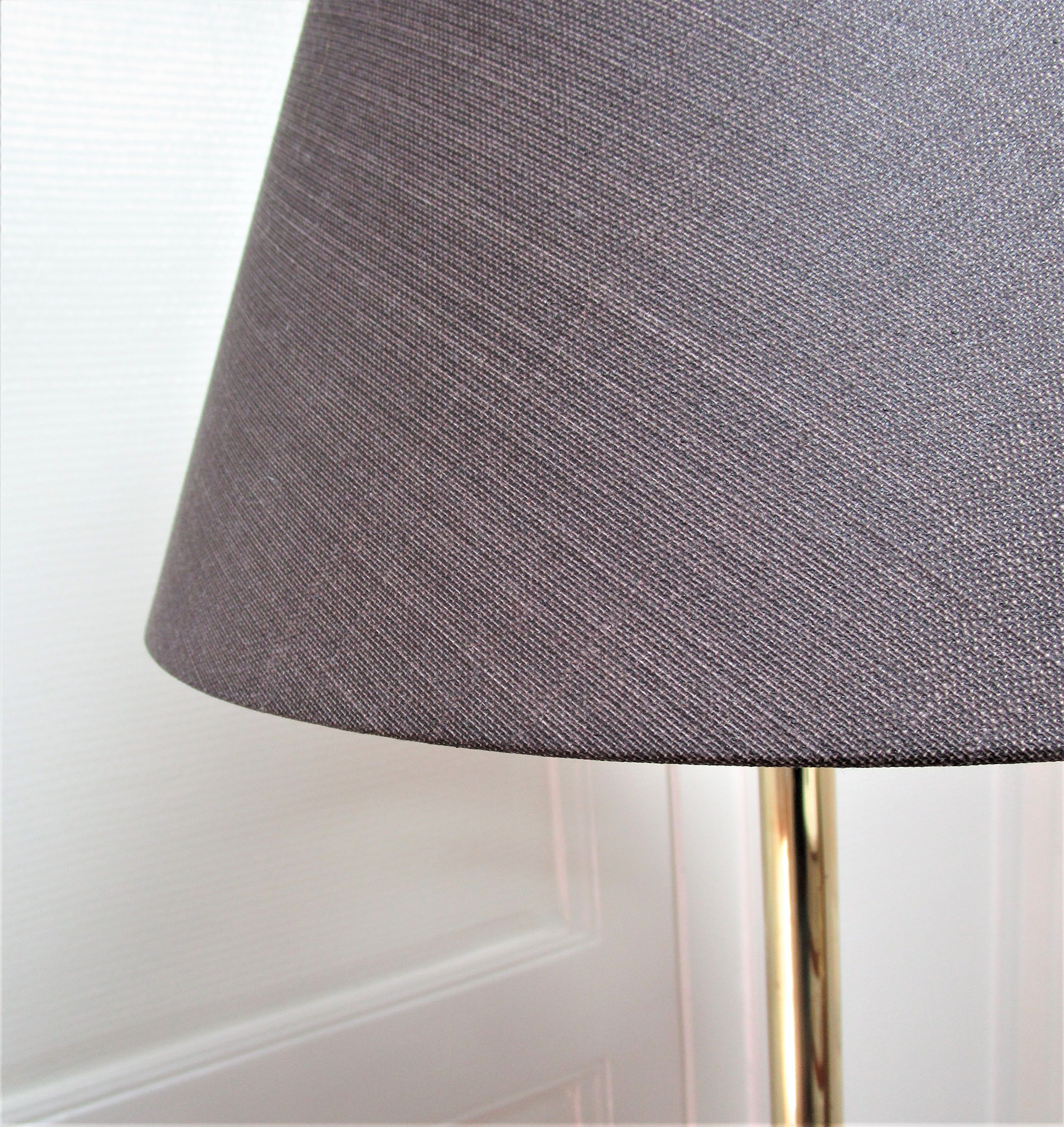 Tripod floor lamp vintage brass 60s