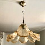 Suspension orange flower glass Murano 1960