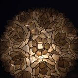 Mother-of-pearl table lamp by Rausch, Germany circa 1960s.