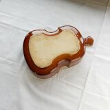 Terrine dish in the shape of a violin or double bass