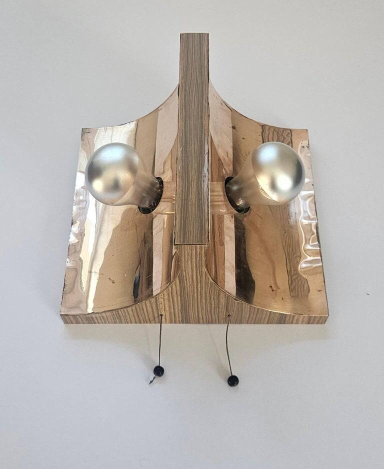 Very rare mid-century wall lamp, Germany, 1970s