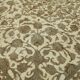Tapis persan noué à la main vintage des années 1970 298 cm x 340 cm en laine beige