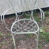 4 chaises en fer forgé