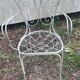 4 wrought iron chairs