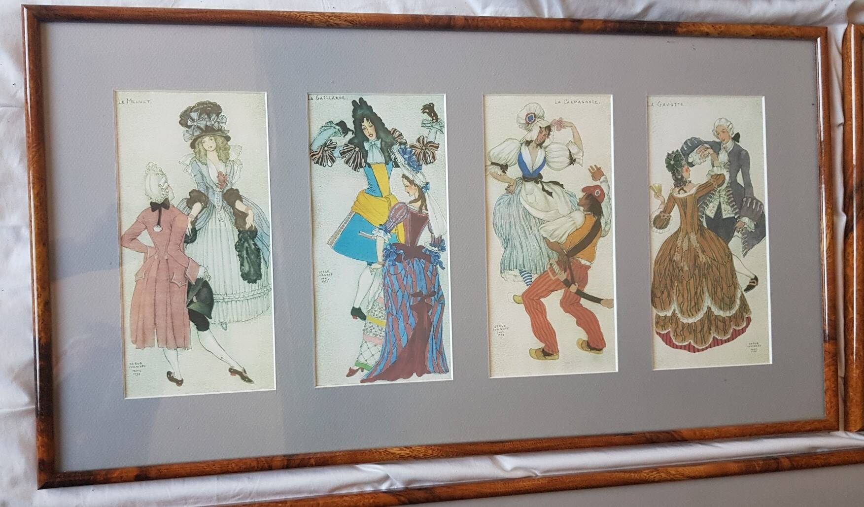 Complete series of 15 Art Deco Dance Illustrations (1937) by Serge Ivanoff